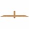 Ekena Millwork Eugene Smooth Timber Gable Bracket, Western Red Cedar, 60"W x 12"H x 1 1/2"D x 3 1/2"F, 5/12 Pitch GBW060X12X0204EUG00SWR - alternate 1